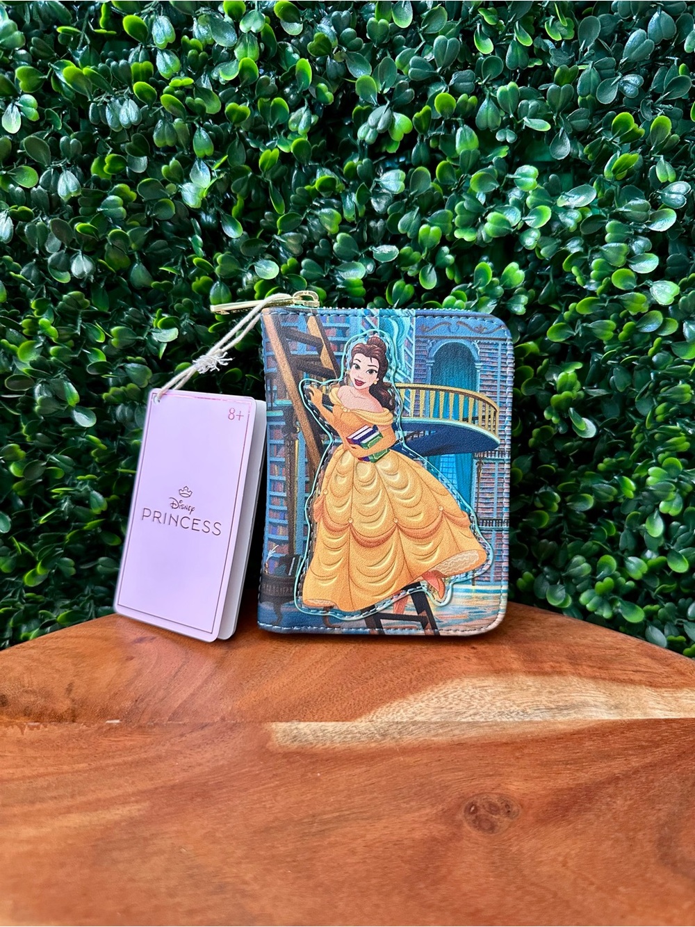 Loungefly Disney Beauty and the Beast Belle Library Small Zip Wallet